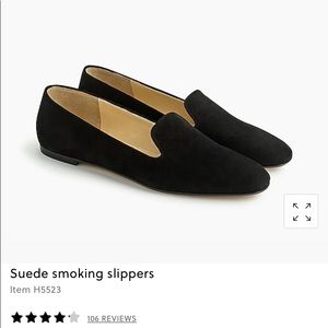 J.Crew suede smoking slippers